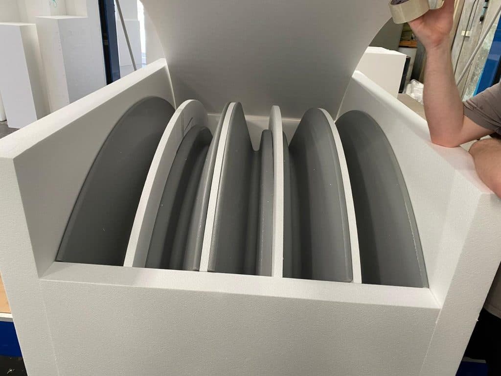 Custom cut EPS foam profile insert