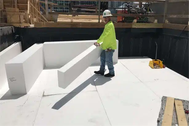 EPS foam blocks at a Perth construction project